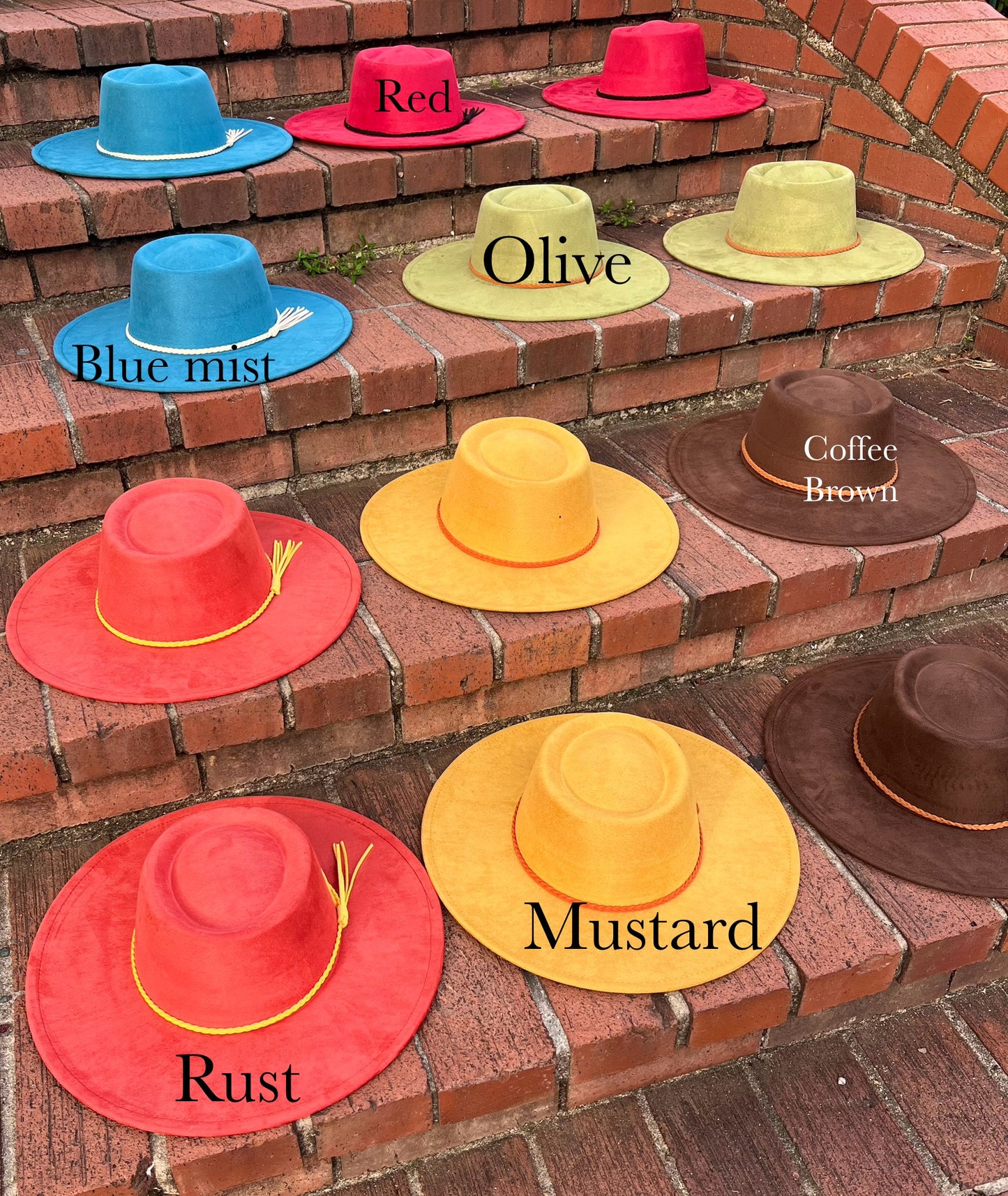 Flat widebrim Vegan Fedora Hat