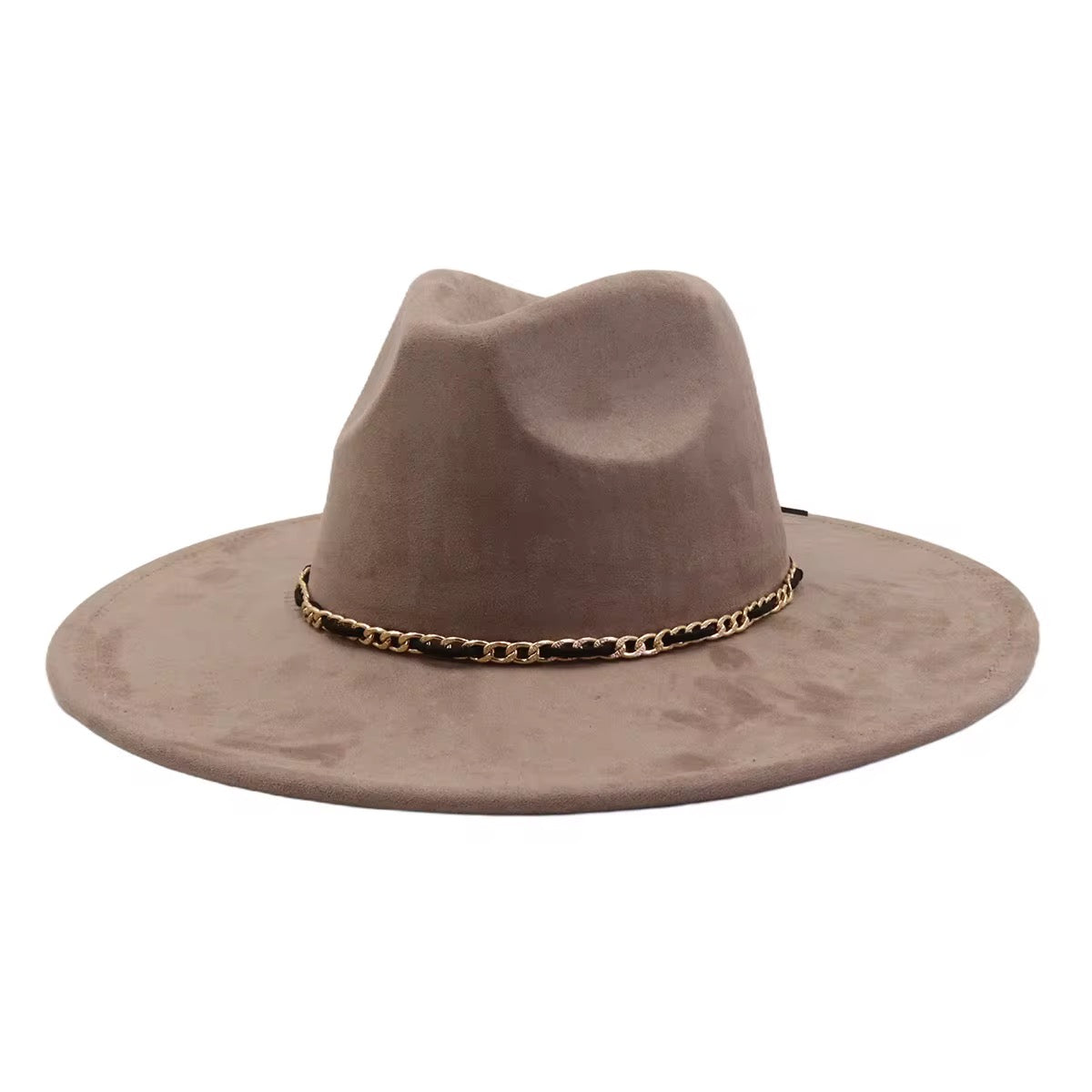 Temple Suede Wide Brim Fedora