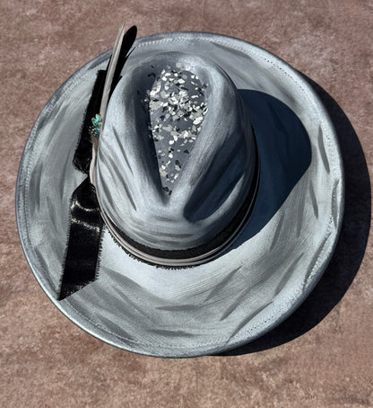 Custom handcrafted Nightfire Fedora Hat