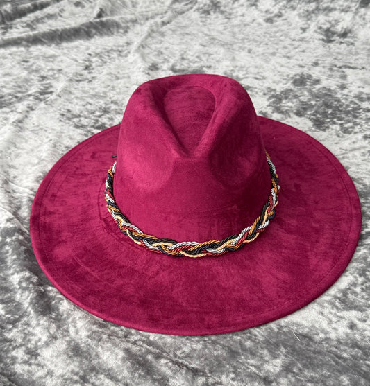 Twistme Suede wide brim Fedora - Accessorizmee