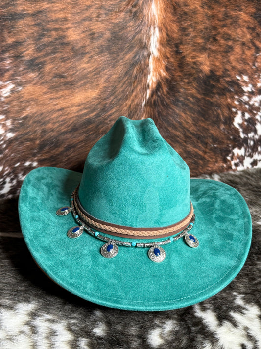 Premium Suede Cowboy Hat - Adjustable Straps Inside, Unisex Design, Size 56-58cm, Western Style, Fashionable & Functional, Shipped in a Box - Accessorizmee