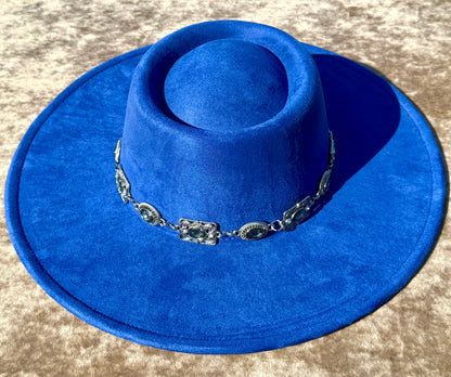 Round Boater Brim Diamond Dust Hat -Unisex ,Adjustable & Stylish Suitable for Pyrography, Laser Engraving