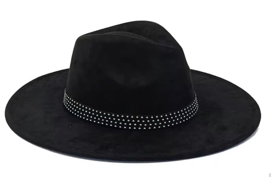 On the rocks Suede Wide Brim Fedora