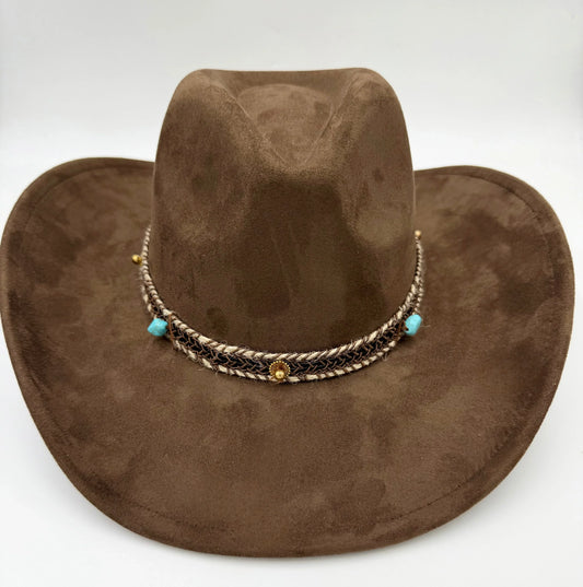 Crossed me Suede Cowboy Hat - Accessorizmee