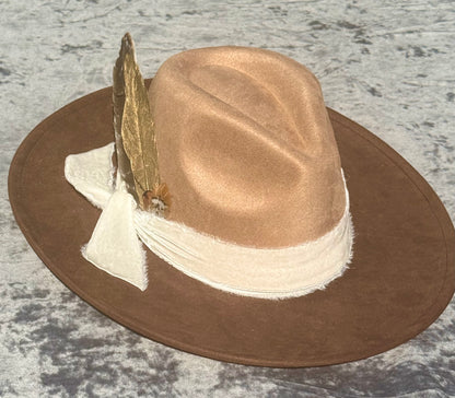 Luxury Toned Fedora Hat-Espresso