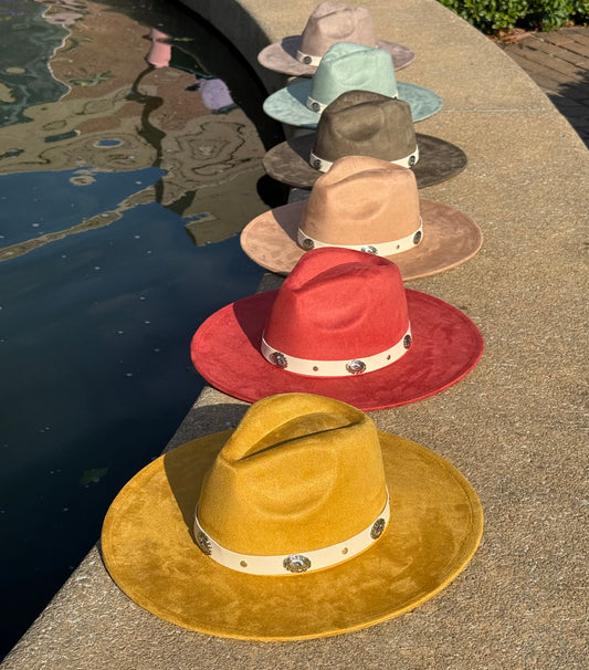 Flare Suede Wide Brim Fedora