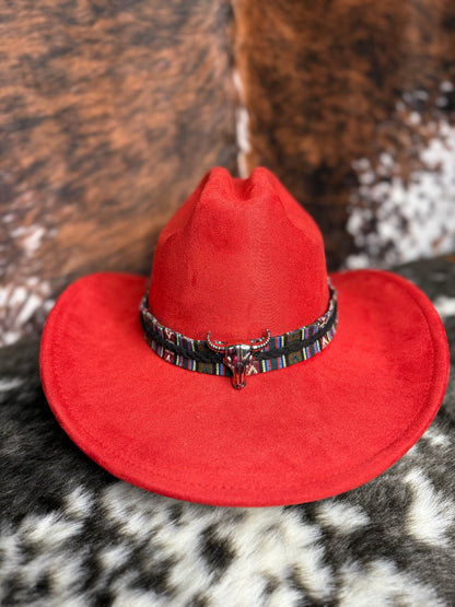 Premium Suede Cowboy Hat - Adjustable Straps Inside, Unisex Design, Size 56-58cm, Western Style, Fashionable & Functional, Shipped in a Box - Accessorizmee
