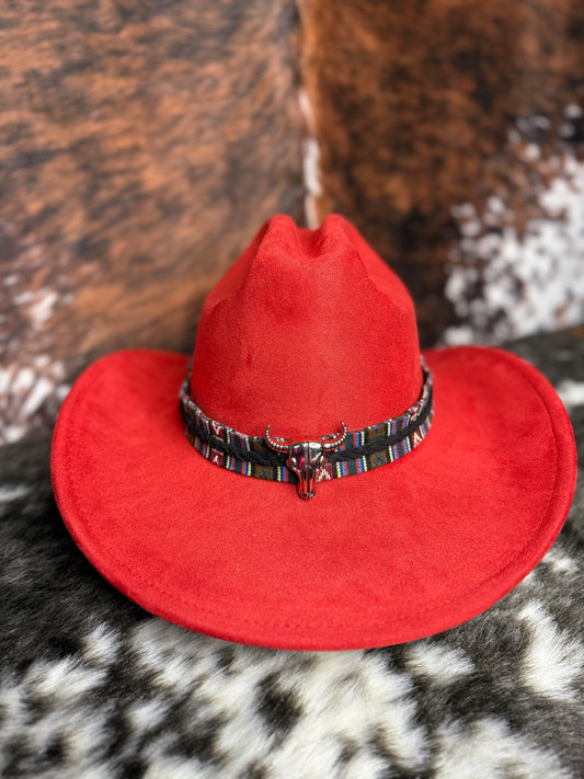 Premium Suede Cowboy Hat - Adjustable Straps Inside, Unisex Design, Size 56-58cm, Western Style, Fashionable & Functional, Shipped in a Box - Accessorizmee
