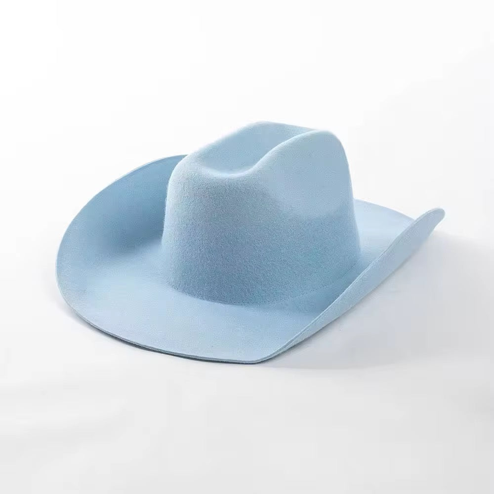 100% Wool Cowboy Hat Solid, Solid Cowboy Hat for Burning