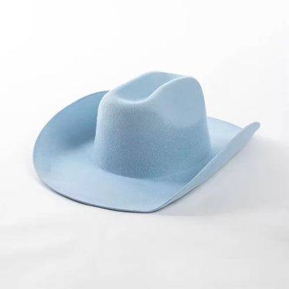 100% Wool Cowboy Hat Solid, Solid Cowboy Hat for Burning