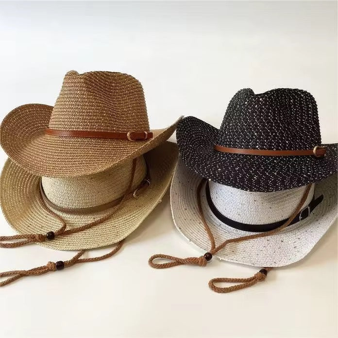 Western Spark Woven Straw Cowboy Hat