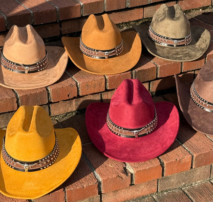 At Dusk Suede Cowboy Hat - Accessorizmee