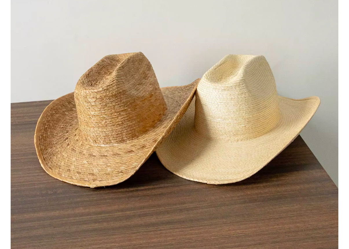 Turfing Straw Cowboy Hat