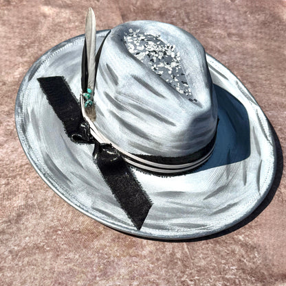 Custom handcrafted Nightfire Fedora Hat