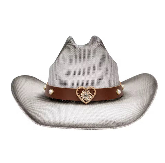 Southern Straw Diamond Cowboy Hat Hand-Woven Diamond Design Adjustable Straps 56-58cm Natural Grass Riffia Seagrass Sun Protection Western Style Unisex