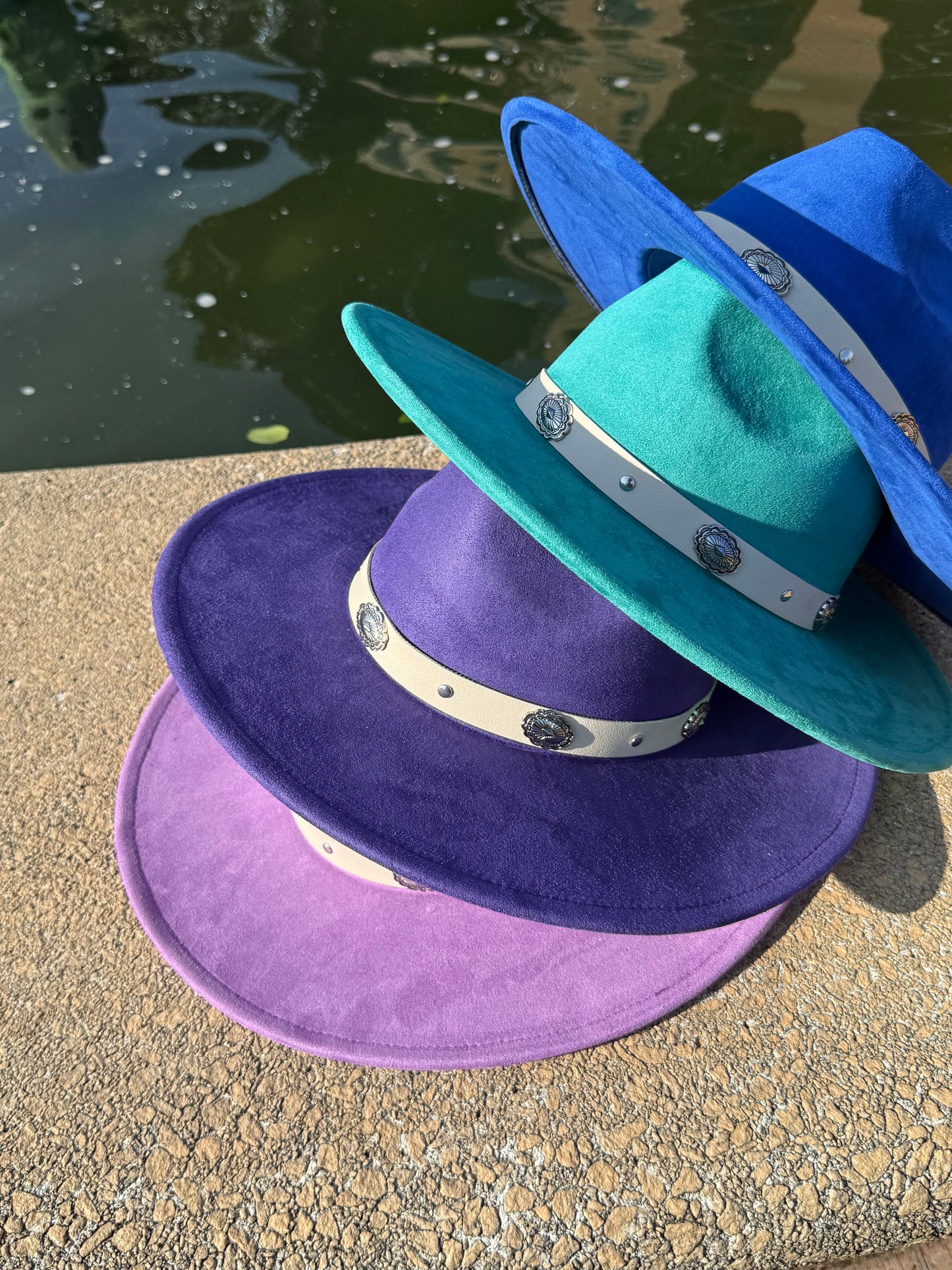 Flare Suede Wide Brim Fedora