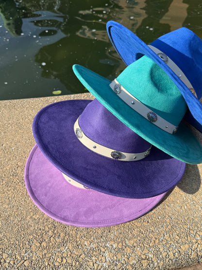 Flare Suede Wide Brim Fedora
