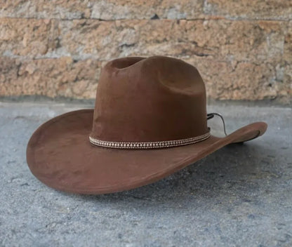 Suede Cowboy Hat - Decked Premium Suede Design, Lightweight and Comfortable Fit, Perfect for Outdoor Activities - Accessorizmee