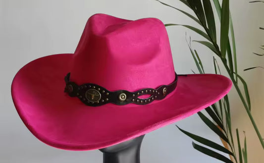 Vegan Suede Autumn Cowboy Hat