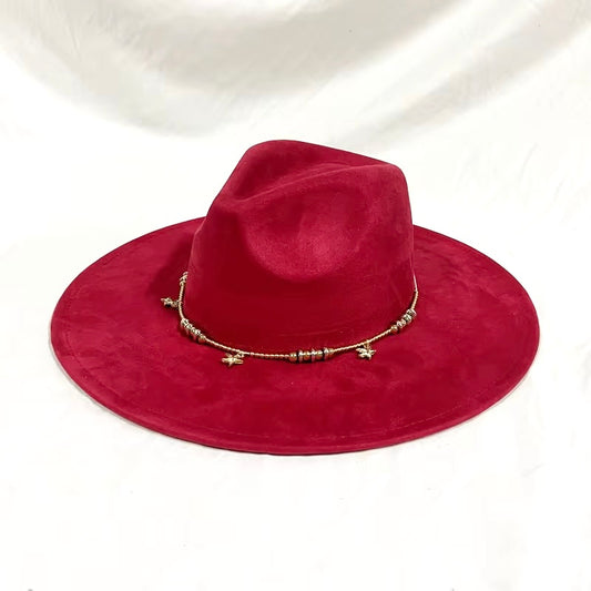 GoldStar Suede Wide Brim Hat - Accessorizmee