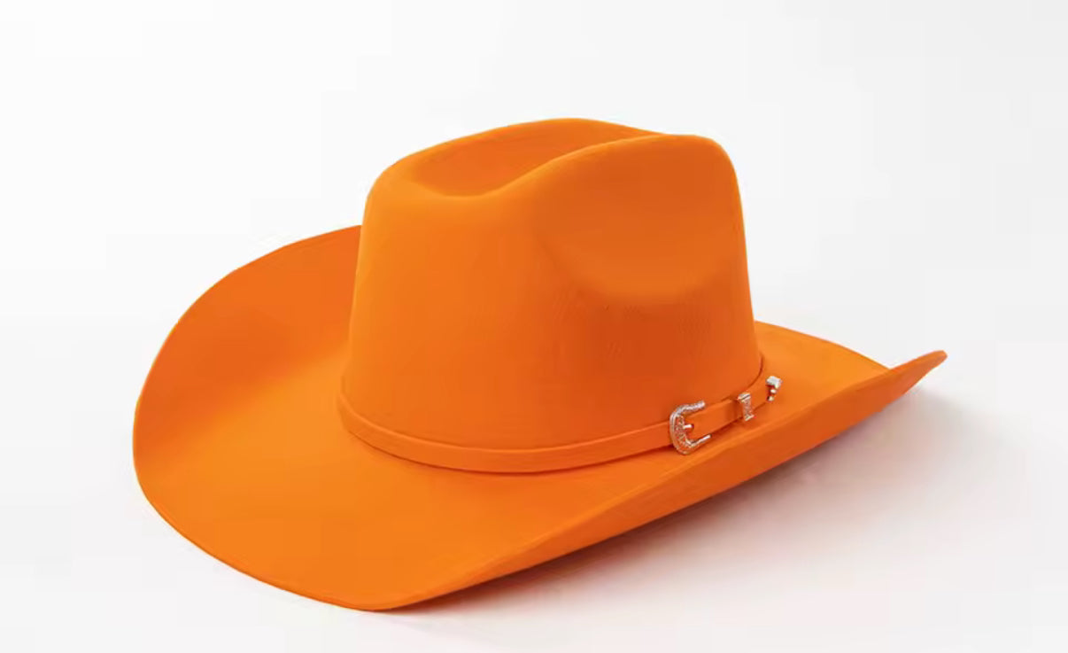 100% Wool Belted Cowboy Hat Solid, Solid Cowboy Hat for Burning,