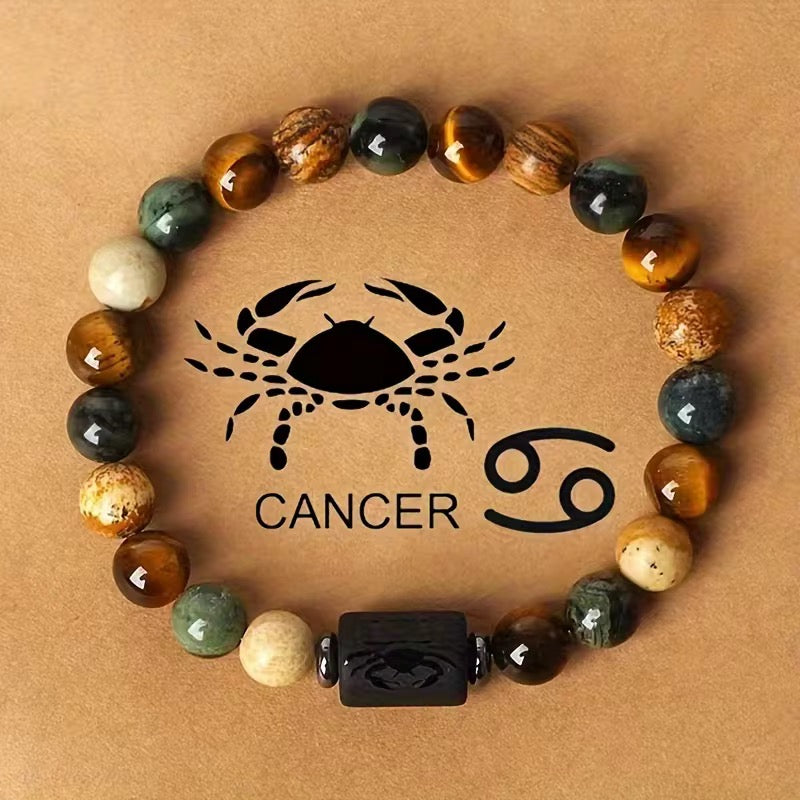 Natural beaded Zodiac Bracelet - Accessorizmee