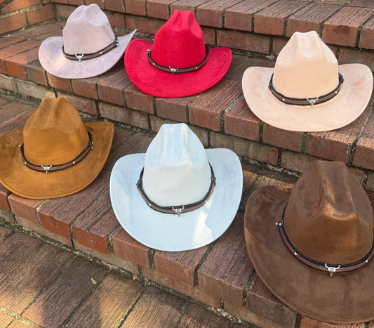 Premium Bucking Suede pinched Cowboy Hat