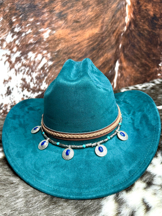 Premium Medallion Suede Cowboy Hat