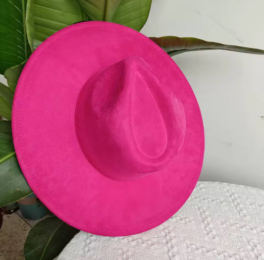 Vegan Suede Classic Wide Brim-Style Hat – Unisex ,Adjustable & Stylish Suitable for Pyrography, Laser Engraving - Accessorizmee
