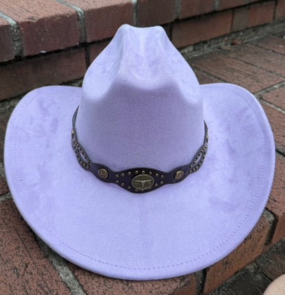 Premium Suede Cowboy Hat - Sanded Design, Unisex ,Adjustable & Stylish Suitable for Pyrography, Laser Engraving