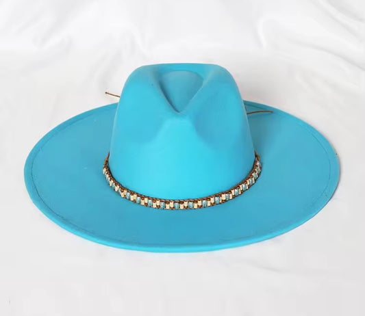 Beaded Stiff Hat - Accessorizmee