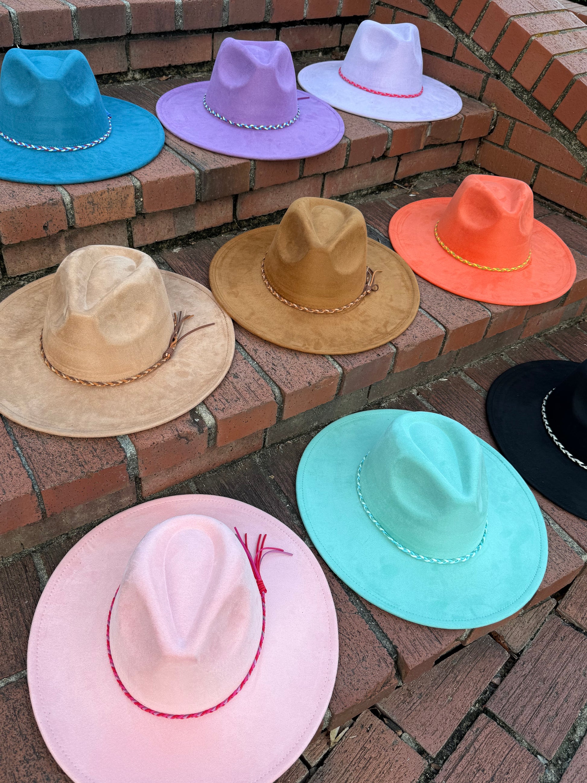 Vegan Suede Classic Wide Brim-Style Hat – Unisex ,Adjustable & Stylish Suitable for Pyrography, Laser Engraving - Accessorizmee