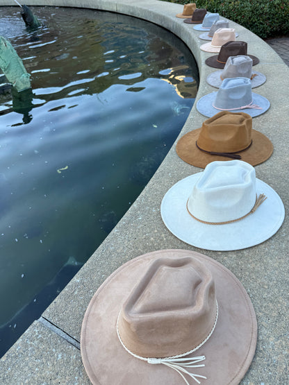 Arrowhead widebrim Vegan Fedora Hat