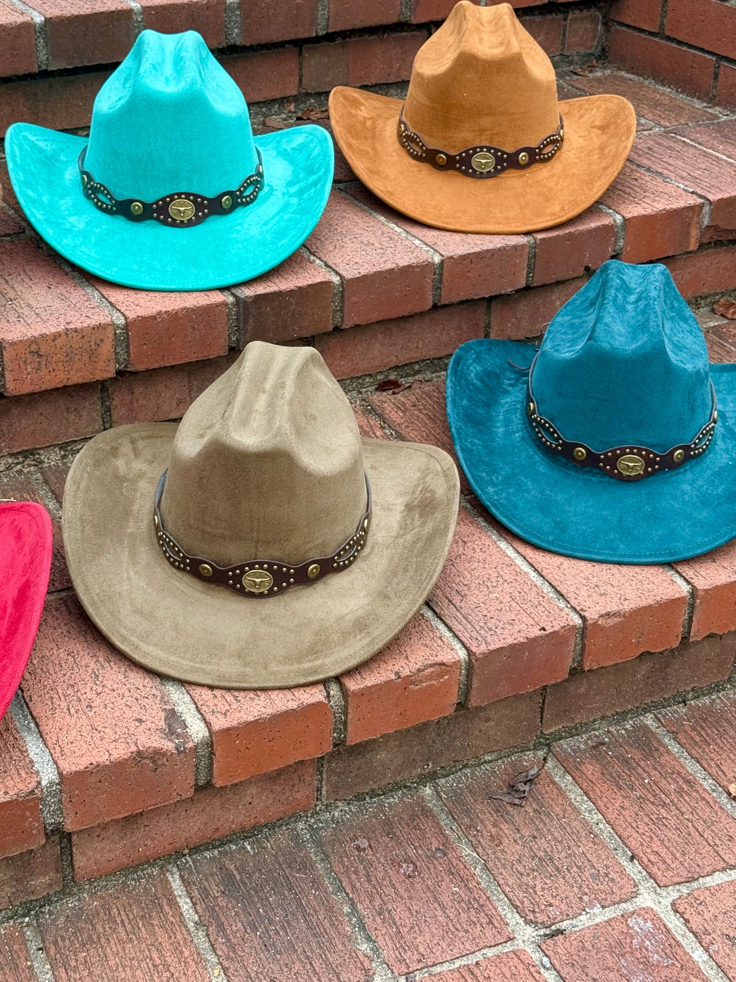 Premium Suede Cowboy Hat - Sanded Design, Unisex ,Adjustable & Stylish Suitable for Pyrography, Laser Engraving