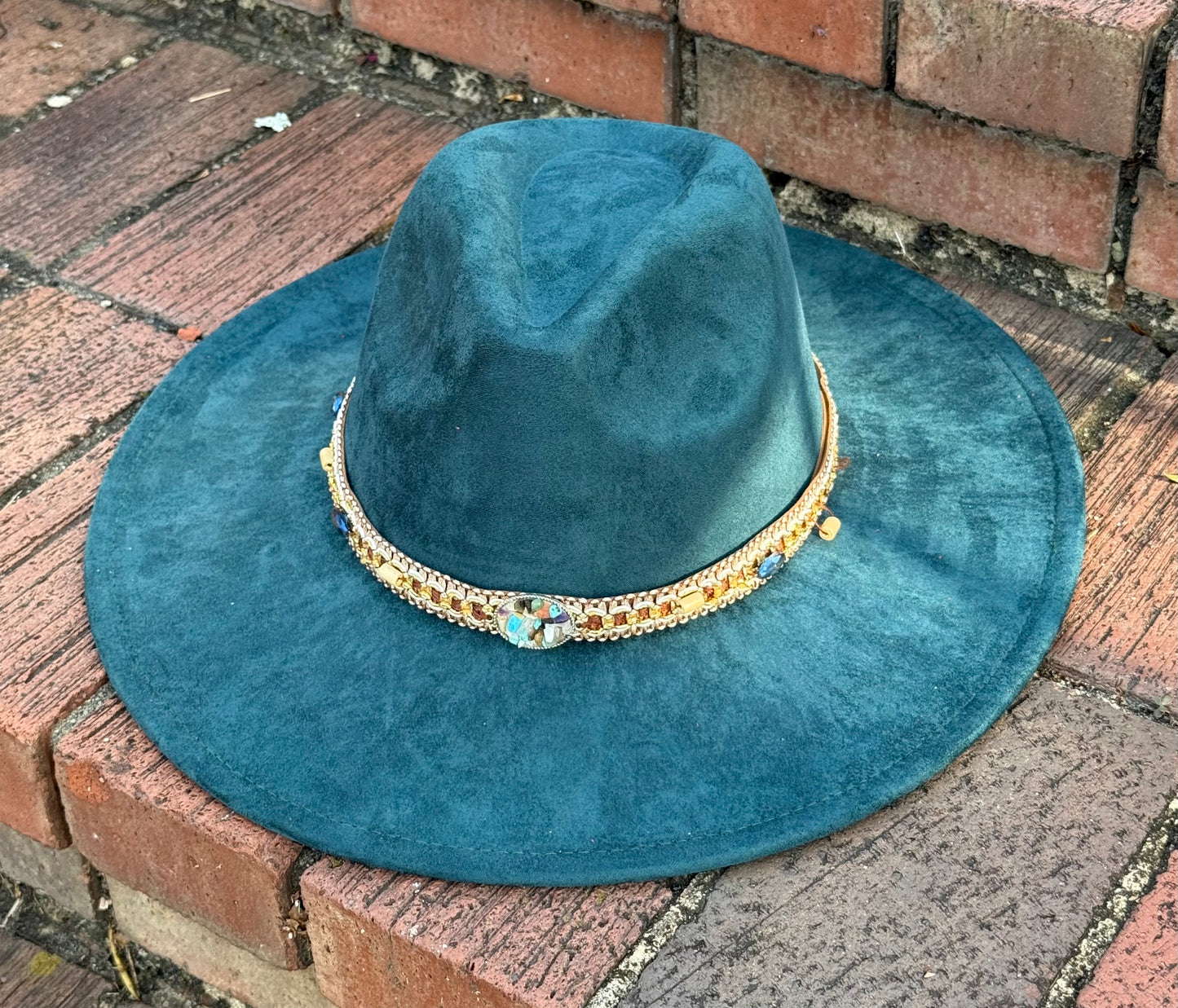 Rockme Suede Wide Brim Fedora