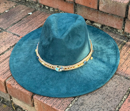 Rockme Suede Wide Brim Fedora