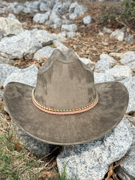 Chique premium Suede Cowboy Hat - Accessorizmee