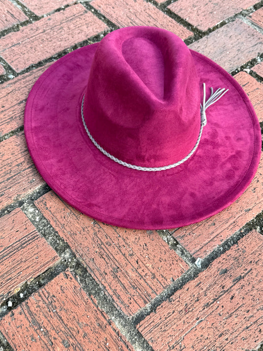Vegan Suede Classic Wide Brim-Style Hat – Unisex ,Adjustable & Stylish Suitable for Pyrography, Laser Engraving - Accessorizmee