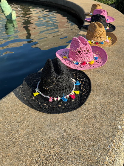 Spring Hand Woven Straw Cowboy Hat