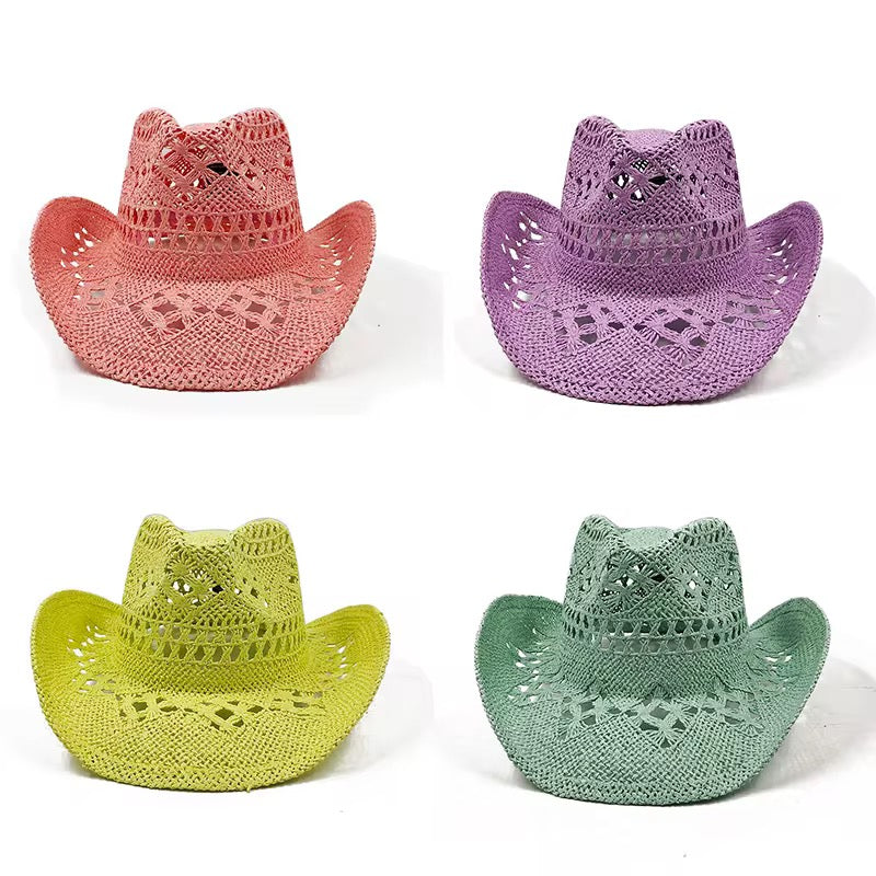 Hand Woven Straw Cowboy Hat