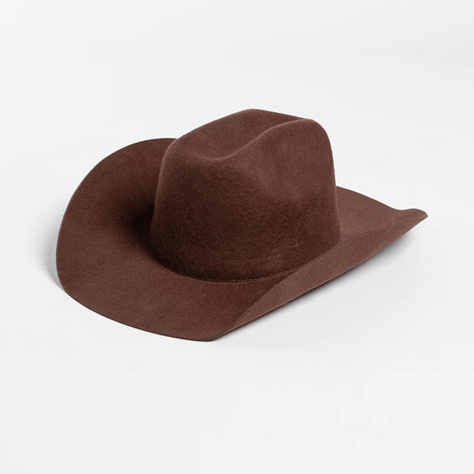 100% Wool Cowboy Hat Solid, Solid Cowboy Hat for Burning