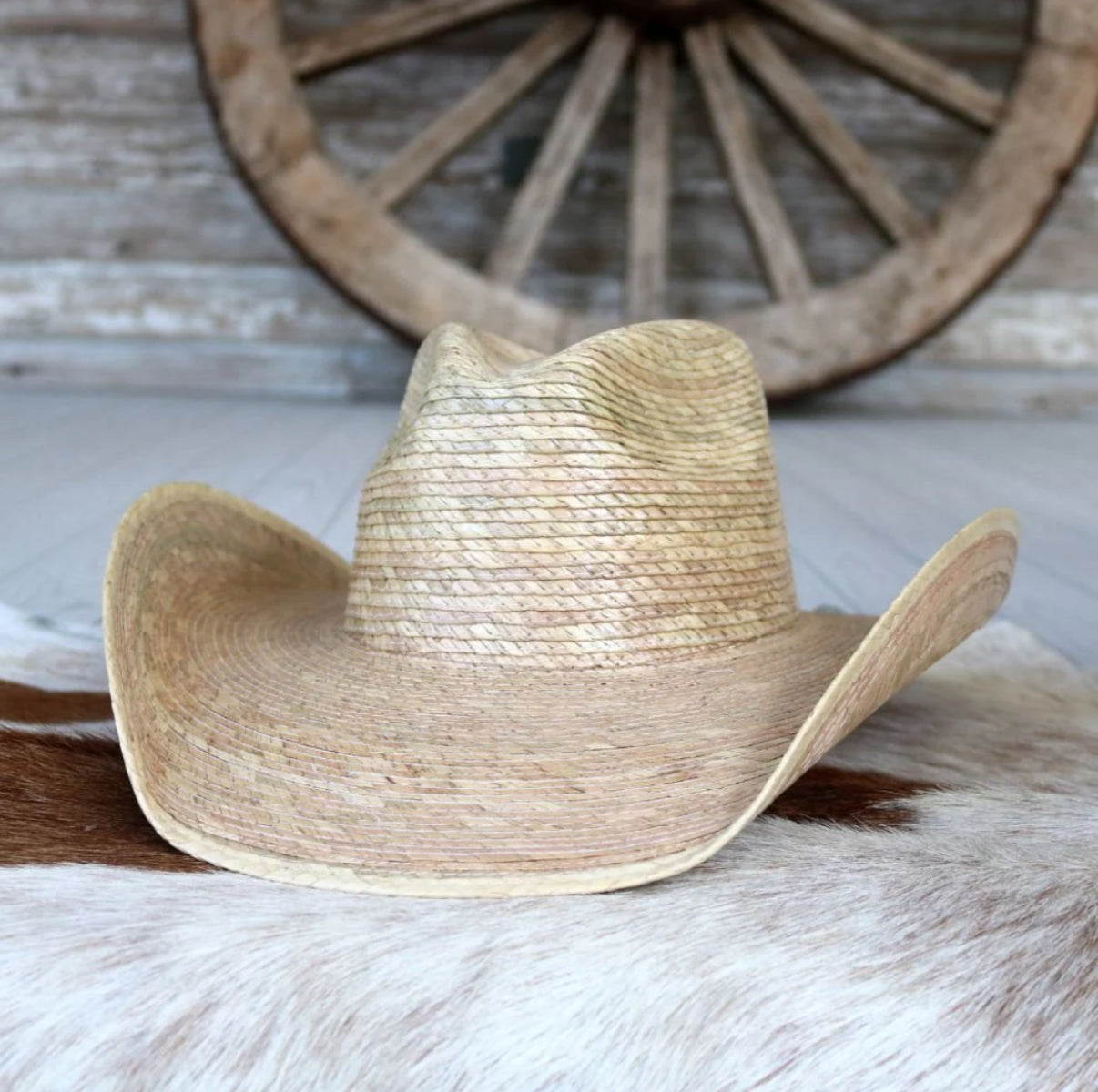 Turfing Straw Cowboy Hat