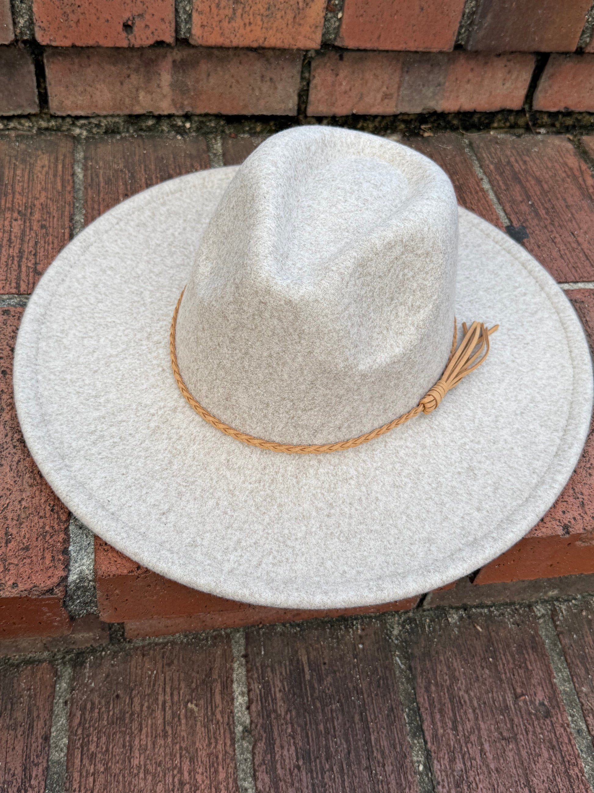 Wide Stiff Brim Granite Fedora - Unisex Adjustable Cotton & Polyester Hat with 10cm Brim & 12cm Height - Sun Protection Fashion Accessory - Accessorizmee