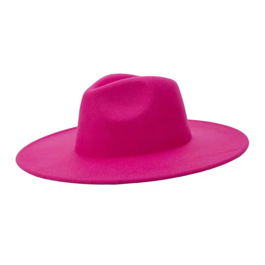 Wide Brim Fedora Hat - Stylish Hat with Wide Brim for Versatile Wear