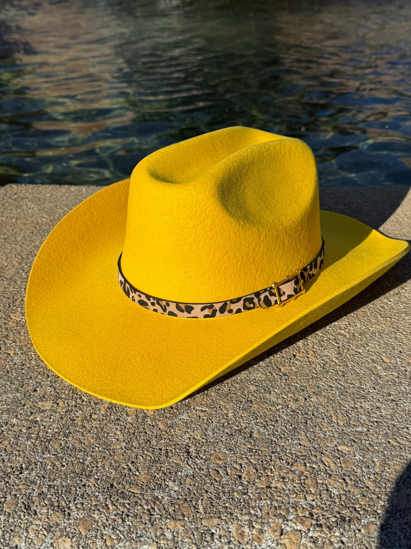 Leopard 100% Wool Cowboy Hat Solid, Solid Cowboy Hat for Burning