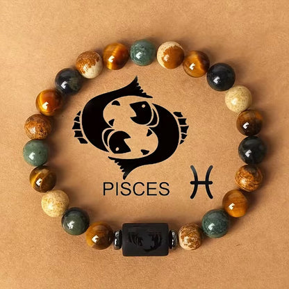 Natural beaded Zodiac Bracelet - Accessorizmee