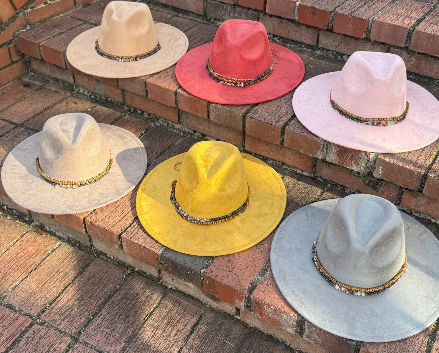 Stoned Suede Wide Brim Fedora