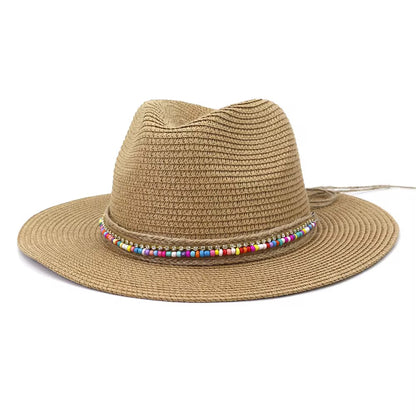 Prism Straw Fedora Hat-Orange - Accessorizmee