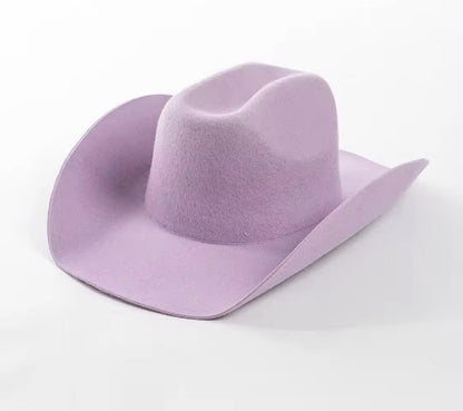 100% Wool Cowboy Hat Solid, Solid Cowboy Hat for Burning