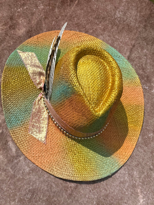 Custom painted Straw Hat - Accessorizmee
